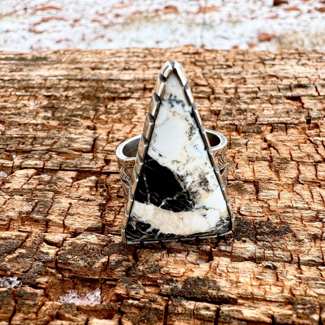 White Buffalo Ring | Size 8